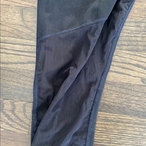 Fabletics Black Mesh Panel Leggings Medium M - Picture 7 of 8